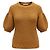 Ulla Johnson Grobstrick-Pullover mit kurzen Ärmeln aus Baumwolle und Lurex, Tan / Gold Metallic Kamel