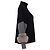Jersey de cachemira con ribete de piel Agnona Black / Grey / Taupe - vista 2