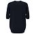 Pringle of Scotland Kaschmirpullover in Marineblau mit schwarzem Leder - Ansicht 3