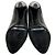 Chanel Peep-Toe-Pumps aus schwarzem Lackleder mit silbernem Absatz - Ansicht 6