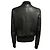 Bottega Veneta Black Embossed Leather Zip Front Bomber Jacket - view 3