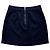 Autre Marque Alice + Olivia Sapphire Minirock aus Ziegenleder Marineblau - Ansicht 3