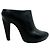Mules platform slip-on in pelle nera Alexander McQueen Nero - vista 2