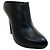 Mules platform slip-on in pelle nera Alexander McQueen Nero