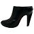 Mules platform slip-on in pelle nera Alexander McQueen Nero - vista 3