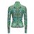 Top stretch a maniche lunghe con stampa floreale multicolore verde / blu Mary Katrantzou - vista 3