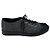 Sneakers basse Chanel Charcoal Grey / Black in tweed e pelle di agnello con logo CC e punta rinforzata Grigio - vista 2