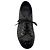 Sneakers basse Chanel Charcoal Grey / Black in tweed e pelle di agnello con logo CC e punta rinforzata Grigio - vista 4