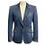 Alexander McQueen Blue Medium Wash Denimjacke mit einem Knopf Blau