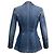 Alexander McQueen Blue Medium Wash Denimjacke mit einem Knopf Blau - Ansicht 3
