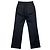 Adam Lippes Deeda Wide Leg Hose aus dunkelblauem Denim - Ansicht 3