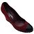 Décolleté con zeppa Chanel 2011 in camoscio bordeaux scuro Bordò