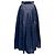 Gonna ampia in seta blu navy vintage Chanel