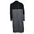 Maison Martin Margiela Margiela x John Galliano, abrigo de lana patchwork inside out Negro Blanco - vista 2