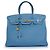 Hermès Hermes, Birkin 35 Tasche Blue jean aus Togo-Leder Blau