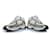 Chanel, CC runner in oro e argento con mesh Bianco D'oro - vista 6