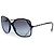 Chanel, gafas de sol cuadradas negras con cadena Negro