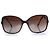 Chanel, gafas de sol cuadradas marrones con cadena Castaño - vista 2