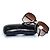 Chanel, gafas de sol cuadradas marrones con cadena Castaño - vista 3