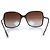 Chanel, gafas de sol cuadradas marrones con cadena Castaño - vista 5