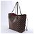Borsa a tracolla Louis Vuitton Neverfull MM Damier Ebene Marrone N51105 Rosso - vista 2