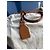 Borsa a mano Loewe Amazona 28 in pelle di struzzo Marrone Cammello - vista 14