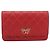 Chanel Wallet on Chain Quilted Lambskin Small Rosso