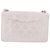 Chanel Pocket Twins Wallet on Chain Quilted Caviar Bianco - vista 2