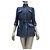 Timeless Chanel Spring 2012 Blue Tweed & Denim Belted Jacket FR 38 Pre-owned