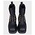 Balmain Leather Ankle Boots with Gold-Tone Buttons Sz.38 pre-owned - view 2