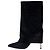 Stivaletti décolleté a punta con paillettes blu Balmain Sz.37 usati