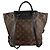 Zaino Louis Vuitton Monogram Montsouris NM PM Nero Monogramma - vista 3