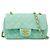 Chanel Classic Single Flap Top Handle Quilted Tweed Mini Verde