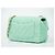 Chanel Classic Single Flap Top Handle Quilted Tweed Mini Verde - vista 2