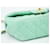 Chanel Classic Single Flap Top Handle Quilted Tweed Mini Verde - vista 7
