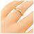 Anello Cartier C de in oro rosa 18K - vista 3