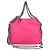 Stella Mc Cartney Stella McCartney Falabella Fold Over Suede Rosa