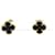 Van Cleef & Arpels Sweet Alhambra Stud 18K Yellow Gold and Onyx Doré  - vue 1