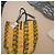 Saco cabas Vivienne Westwood "Orb" em lona amarela e preta Preto Branco Amarelo - vista 13