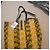 Saco cabas Vivienne Westwood "Orb" em lona amarela e preta Preto Branco Amarelo - vista 14