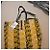 Saco cabas Vivienne Westwood "Orb" em lona amarela e preta Preto Branco Amarelo - vista 16