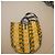 Saco cabas Vivienne Westwood "Orb" em lona amarela e preta Preto Branco Amarelo - vista 4
