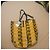 Saco cabas Vivienne Westwood "Orb" em lona amarela e preta Preto Branco Amarelo - vista 5