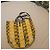Saco cabas Vivienne Westwood "Orb" em lona amarela e preta Preto Branco Amarelo - vista 6