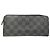 Portafoglio Zippy verticale Louis Vuitton Damier Graphite 20 cm Nero