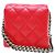 Chanel So Black Trendy CC Clutch com corrente em pele de cordeiro acolchoada Small Vermelho - vista 2