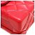 Chanel So Black Trendy CC Clutch com corrente em pele de cordeiro acolchoada Small Vermelho - vista 7