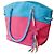 Escada zweifarbige Canvas-Tasche Pink Blau