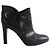 Botas Sergio Rossi de cuero negro con hebilla
