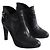 Botas Sergio Rossi de cuero negro con hebilla - vista 3
